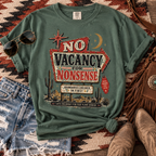 No Vacancy for Nonsense T-Shirt — Vintage Desert Sign Graphic Tee
