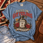 Raised on Gut Feelings T-Shirt — Vintage Western Intuition Graphic Tee