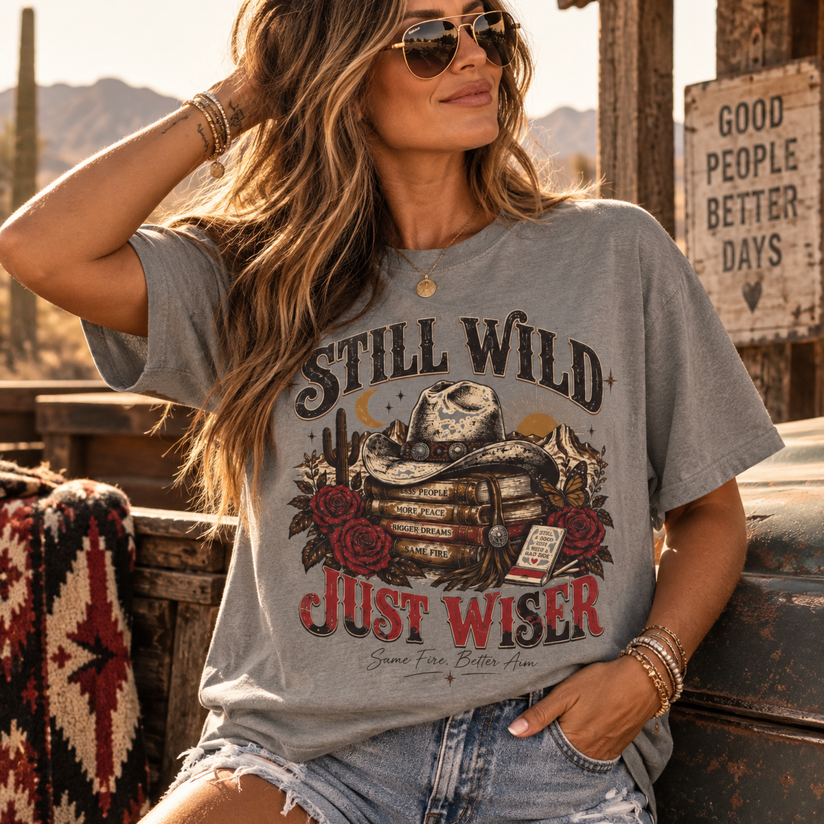 Still Wild, Just Wiser — Vintage Western Cowgirl Tee