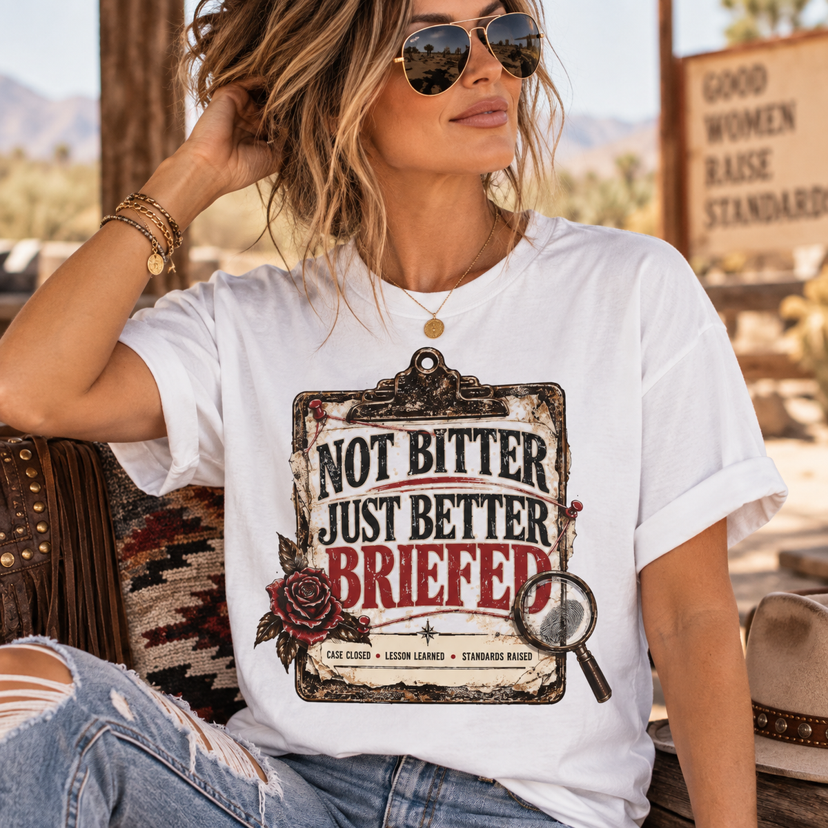 Not Bitter, Just Better Briefed - Vintage Case File Tee