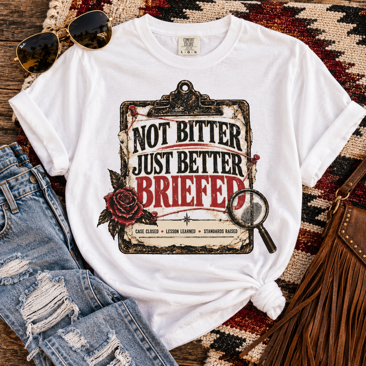 Not Bitter, Just Better Briefed - Vintage Case File Tee