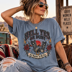 Hell Yes Or Dust — Vintage Western Cowgirl Tee