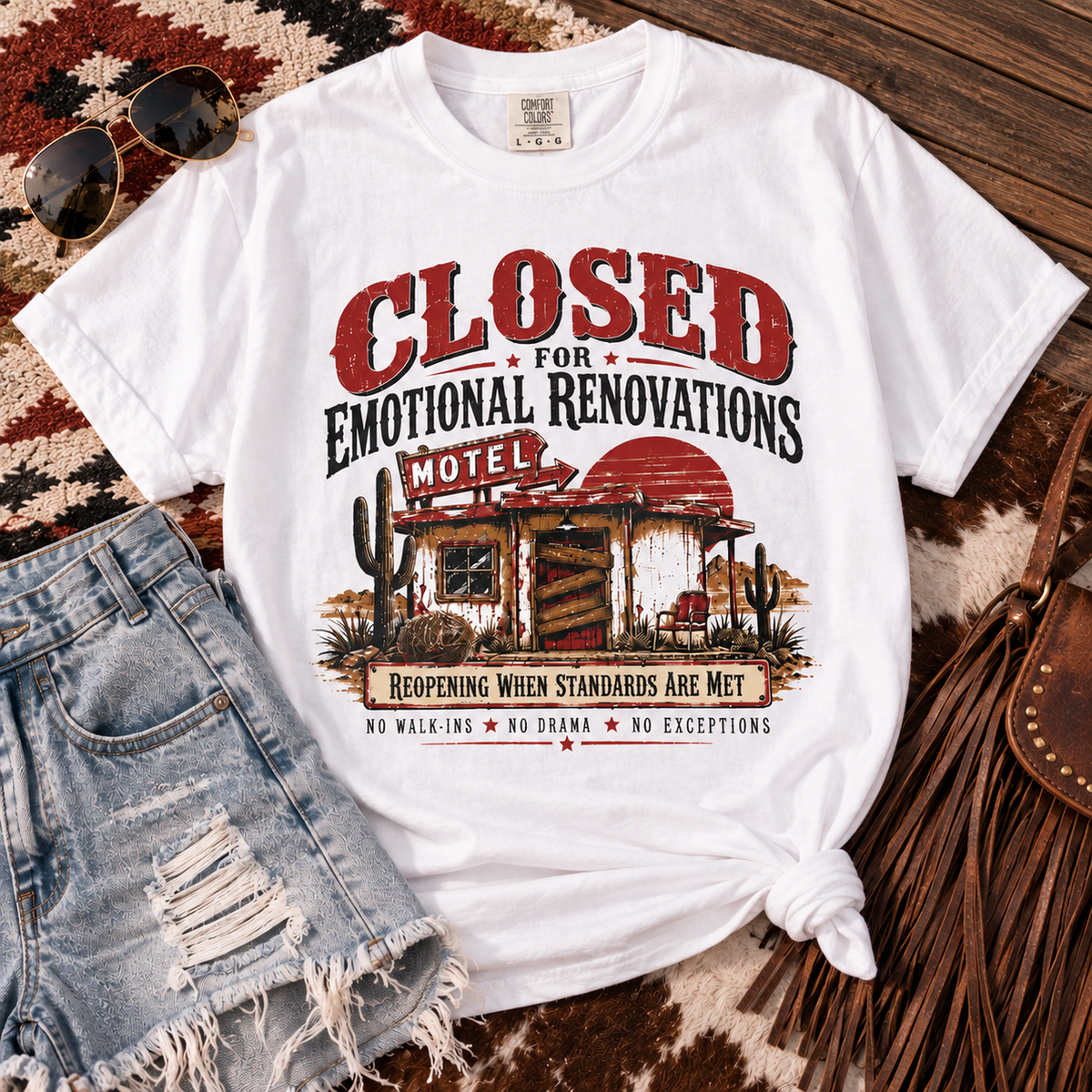 Closed For Emotional Renovations - Vintage Western MotelTee