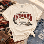 Unbothered Vintage Graphic T-Shirt — "Current Status: Unbothered" Casual Tee
