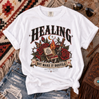 Healing, But Make It Hostile – Vintage Tattoo Flash Tee