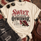 Sweet Until Scheduled Otherwise T‑Shirt — Vintage Rose Graphic Tee
