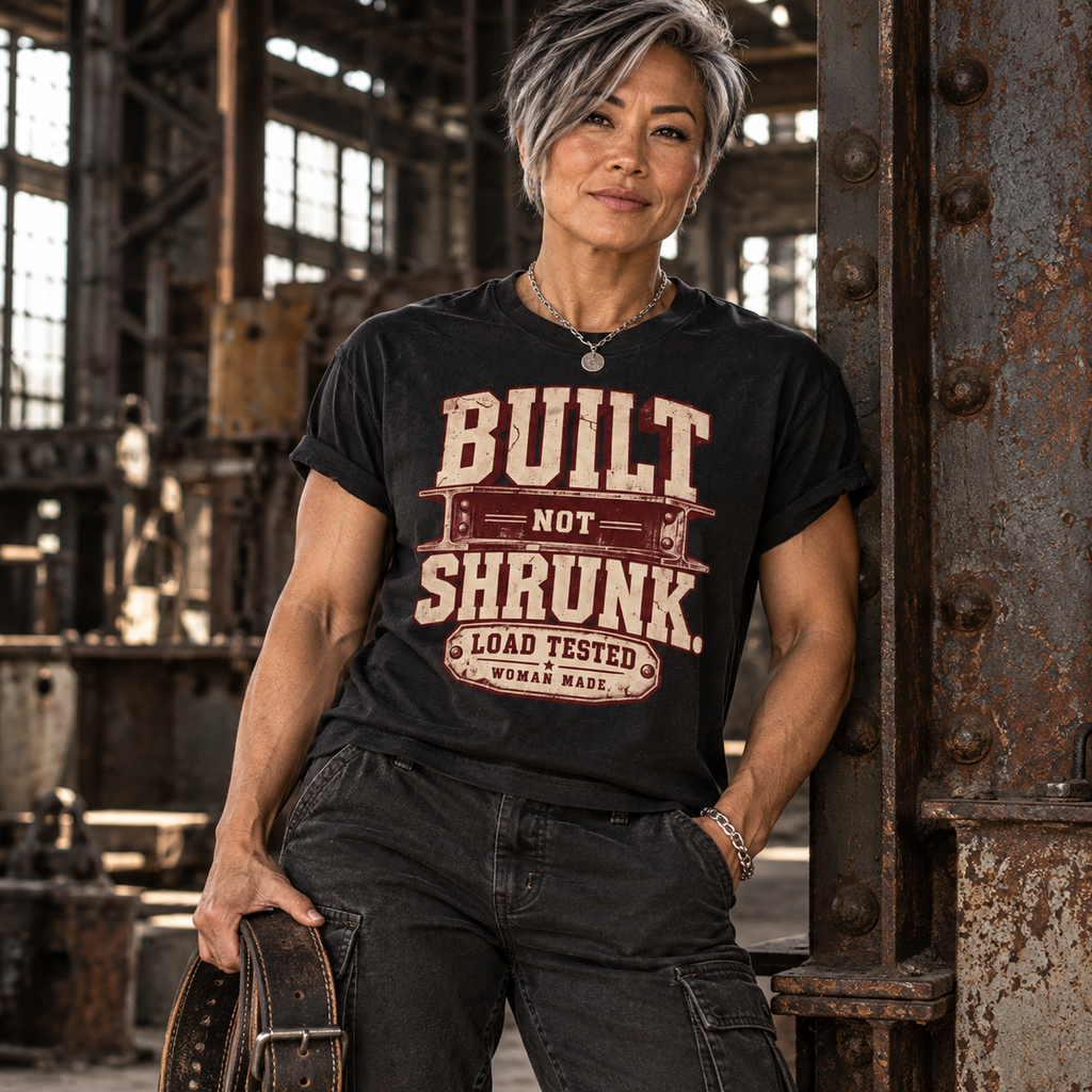 Built Not Shrunk T-Shirt — 'Load Tested' Vintage Women-Made Tee