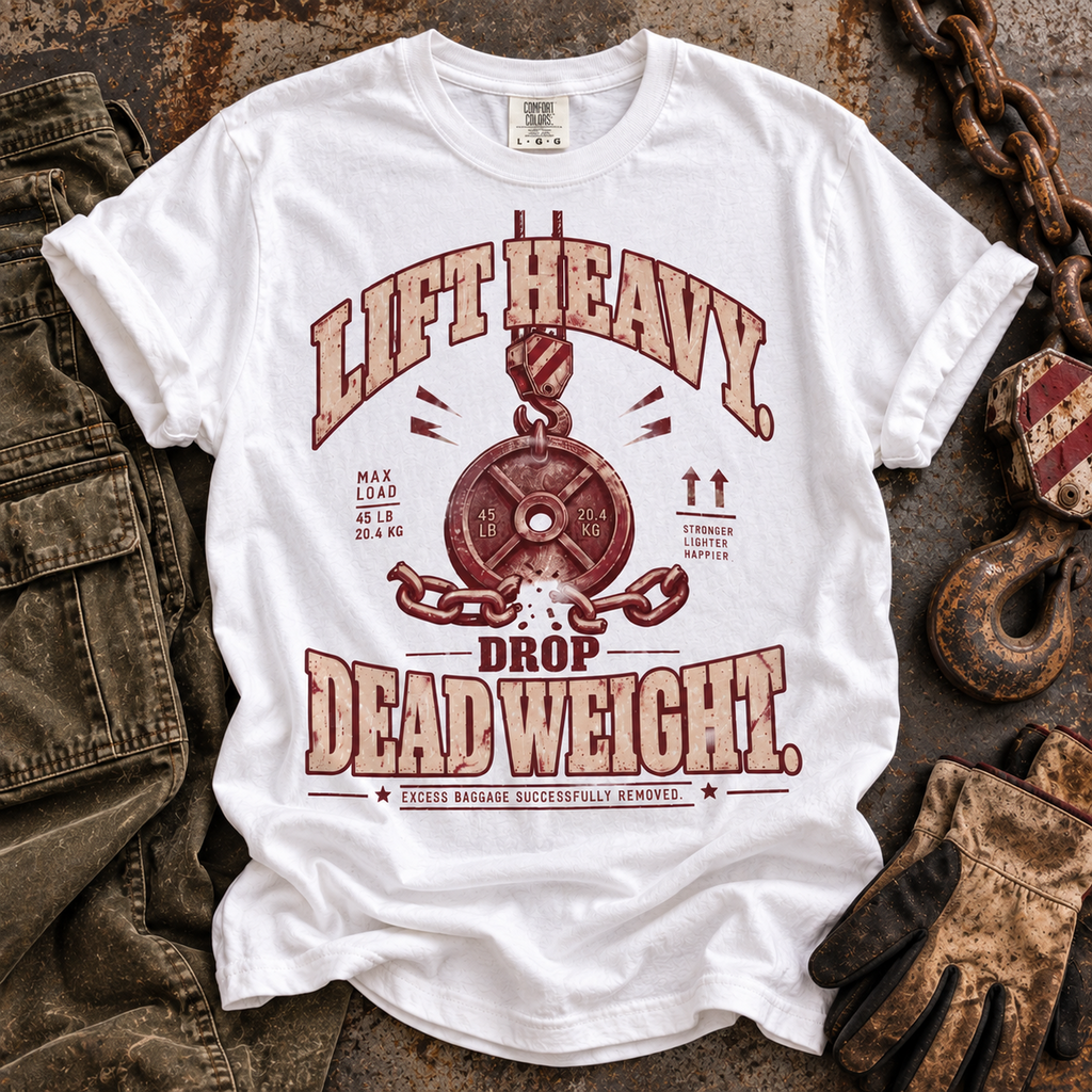 Lift Heavy. Drop Dead Weight. – Vintage Freight Yard Tee