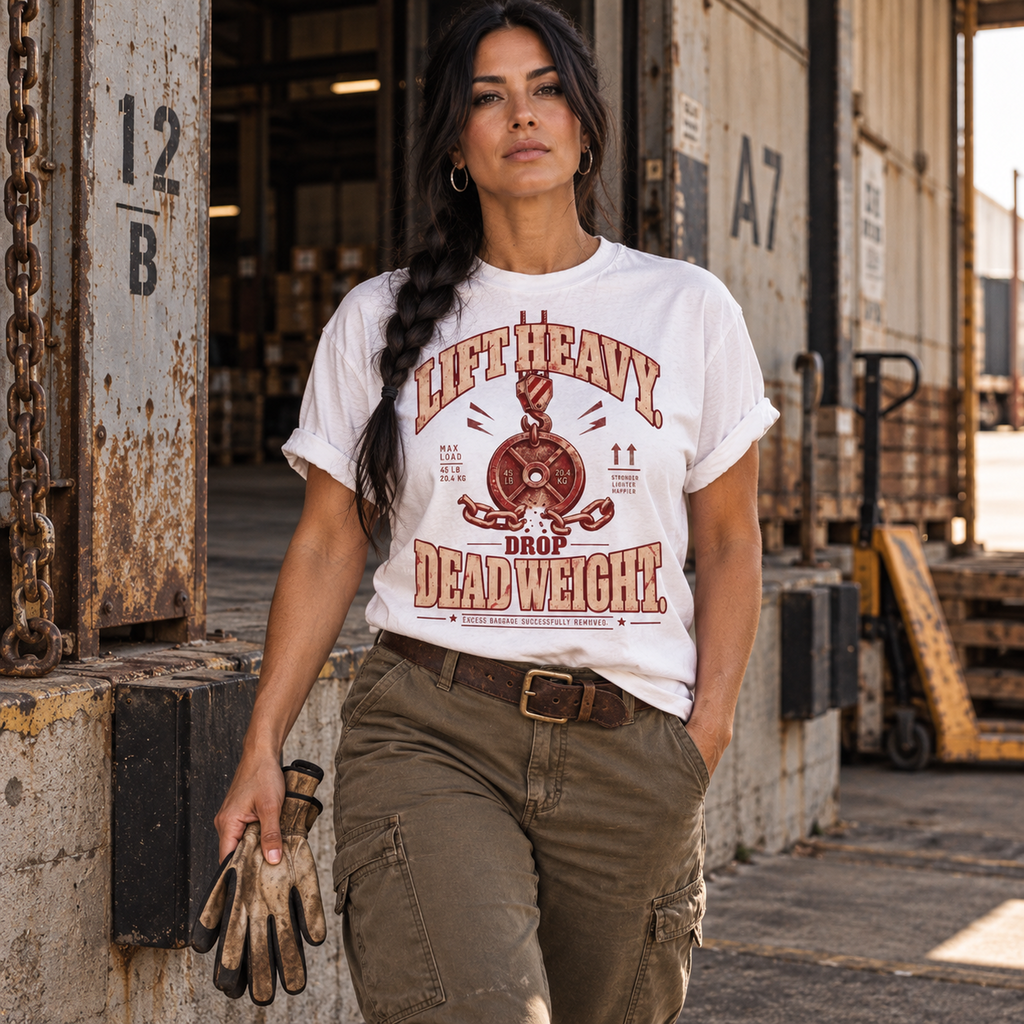 Lift Heavy. Drop Dead Weight. – Vintage Freight Yard Tee