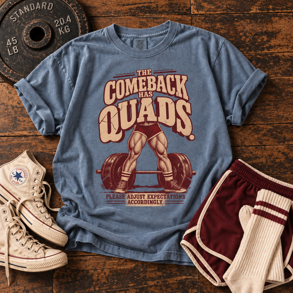 The Comeback Has Quads. – Vintage Women’s Strength Tee