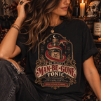 Man-Be-Gone Tonic | Vintage Apothecary Halloween Oversized Tee
