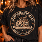 Department of Mom Tax | Funny Vintage Halloween Mom Oversized Tee