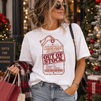 Christmas Spirit: Out of Stock | Vintage Christmas Oversized Tee