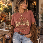 Thankful-ish. Grateful Enough. | Vintage Thanksgiving Oversized Tee