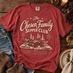 The Chosen Family Supper Club | Vintage Friendsgiving Oversized Tee