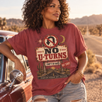 No U-Turns | I Don't Go Back | Vintage Roadside Oversized Tee