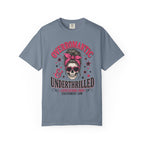 Skull Bandana T-Shirt — “Overromantic & Underthrilled” Vintage Rock Tee