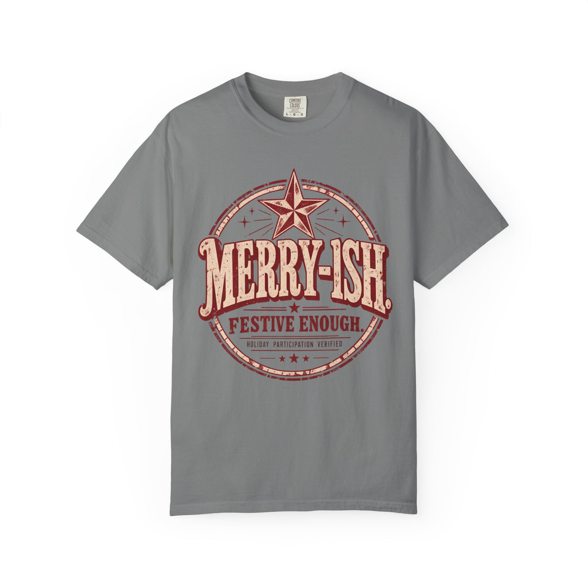 Merry-ish. | Vintage Christmas Oversized Tee