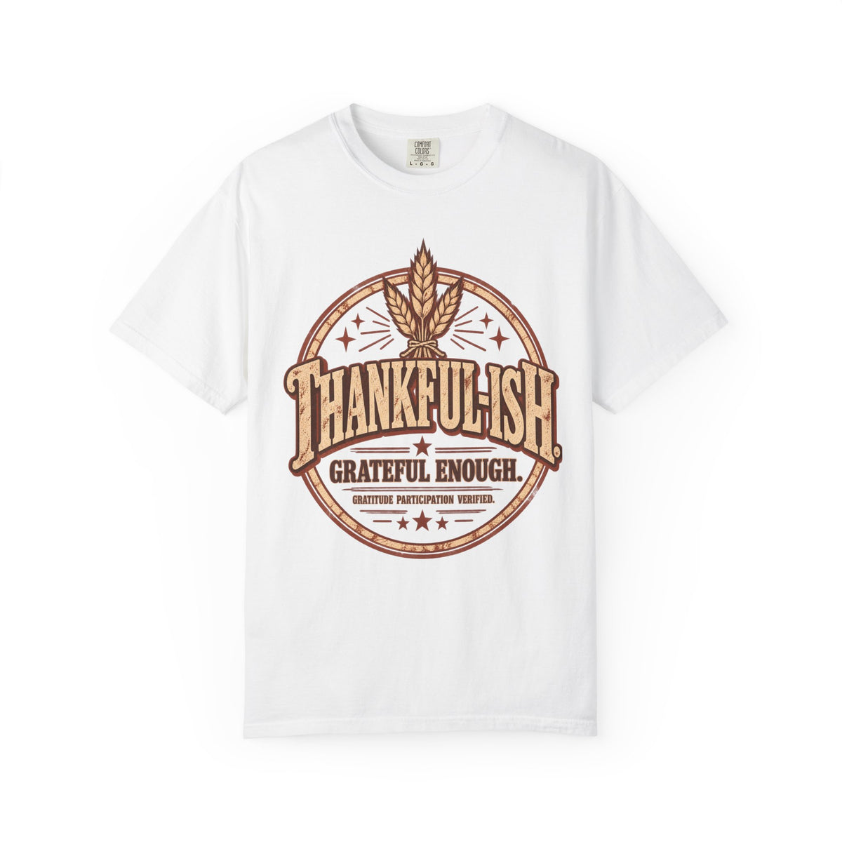 Thankful-ish. Grateful Enough. | Vintage Thanksgiving Oversized Tee