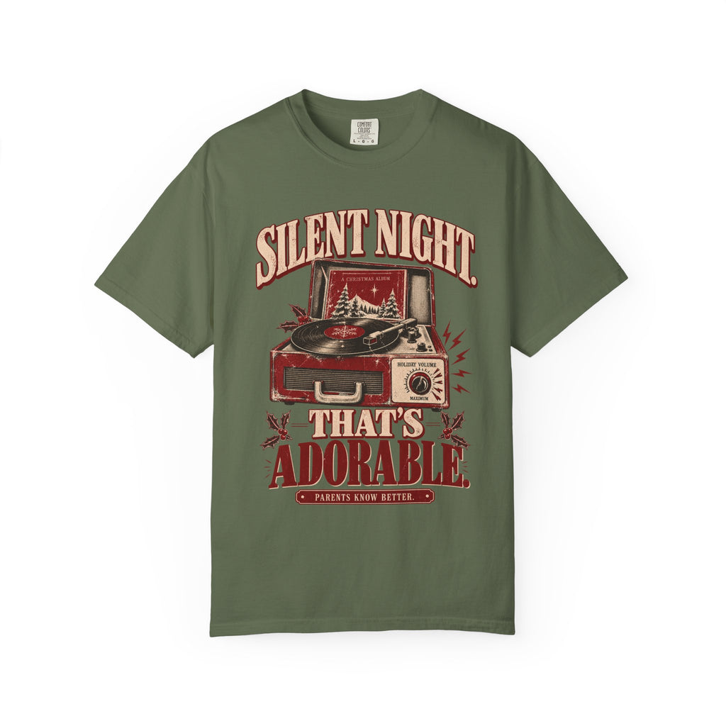 Silent Night. That’s Adorable. | Funny Vintage Christmas Mom Tee
