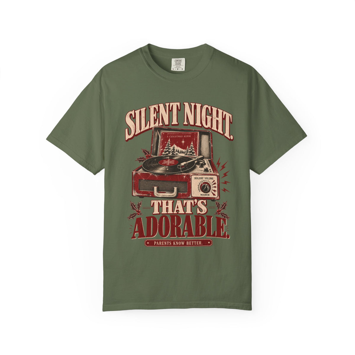 Silent Night. That’s Adorable. | Funny Vintage Christmas Mom Tee