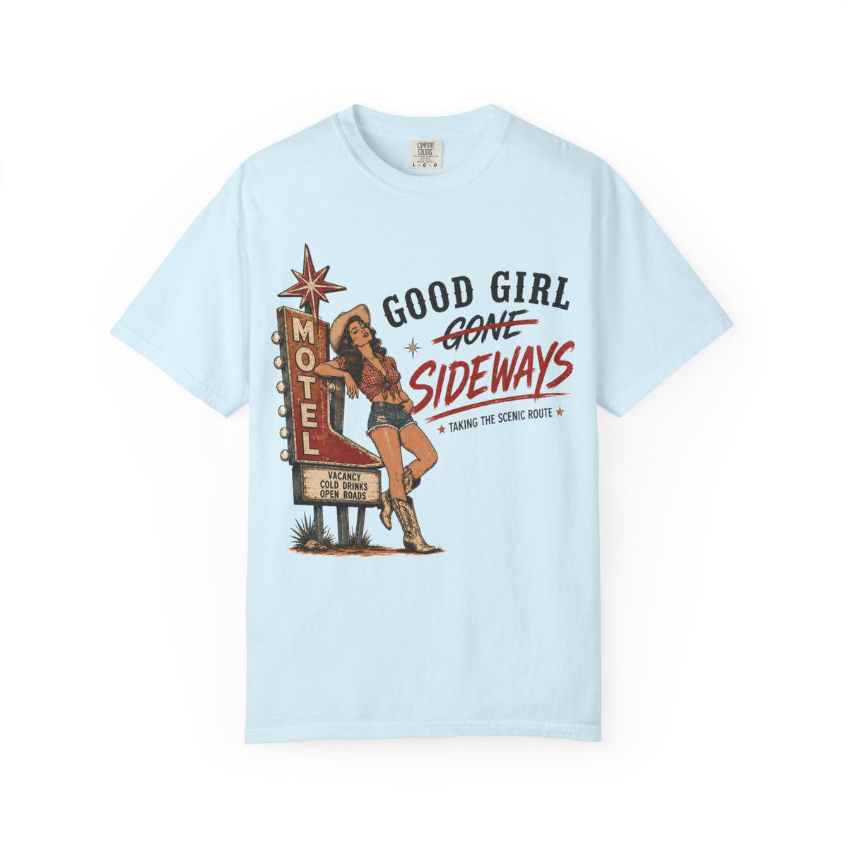 Good Girl Gone Sideways Vintage Western Graphic Tee
