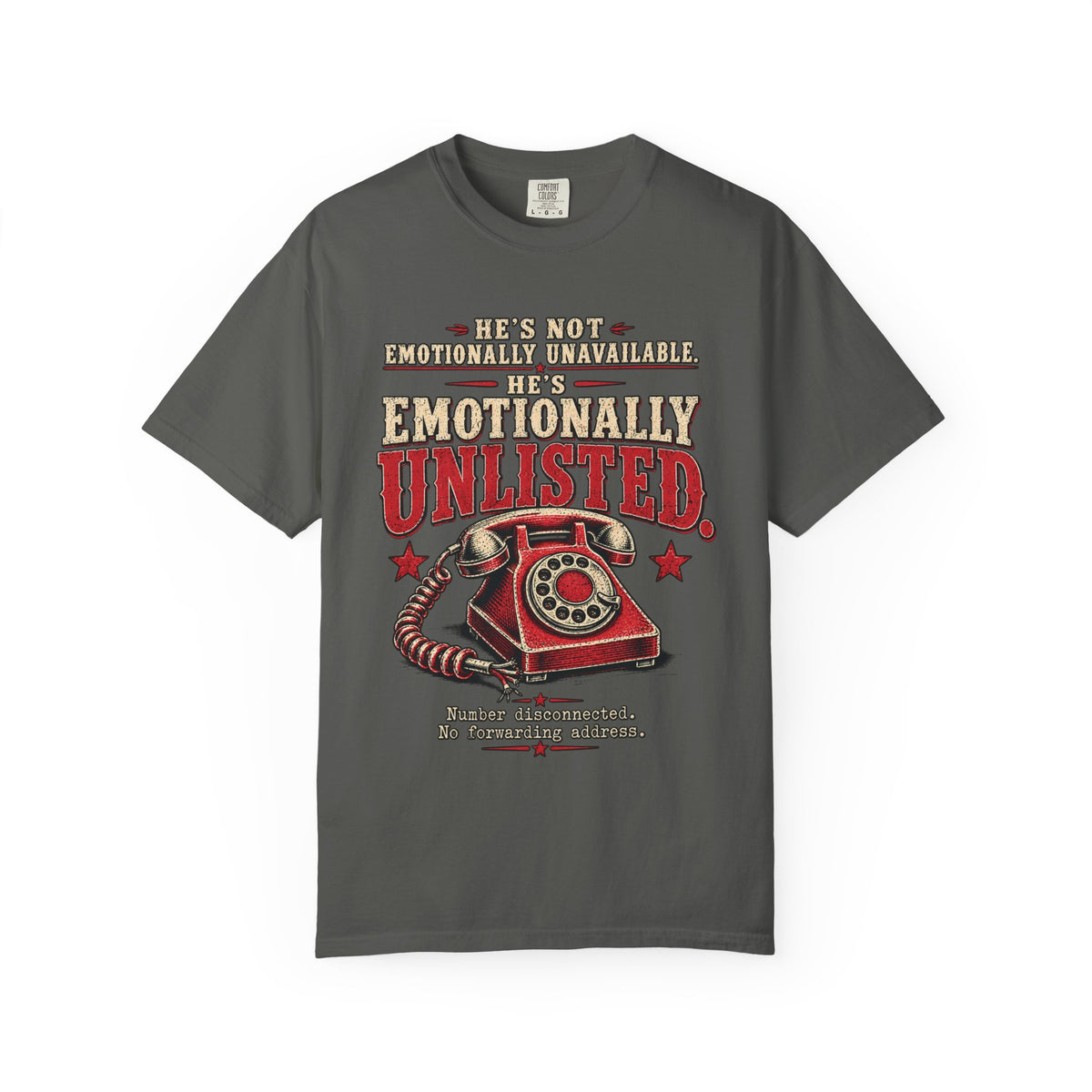 Emotionally Unlisted T-Shirt — Vintage Telephone Graphic Tee