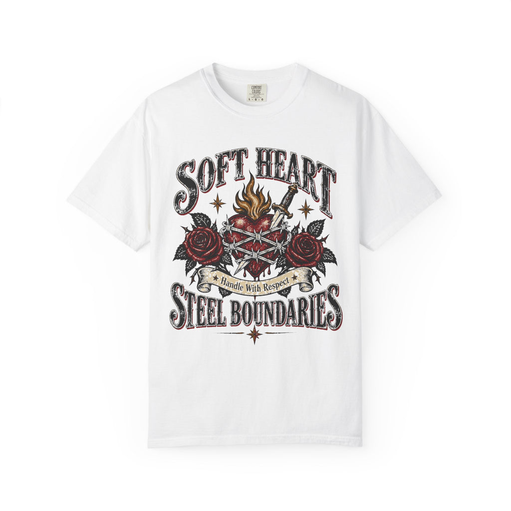 Soft Heart, Steel Boundaries - Vintage Tattoo Tee