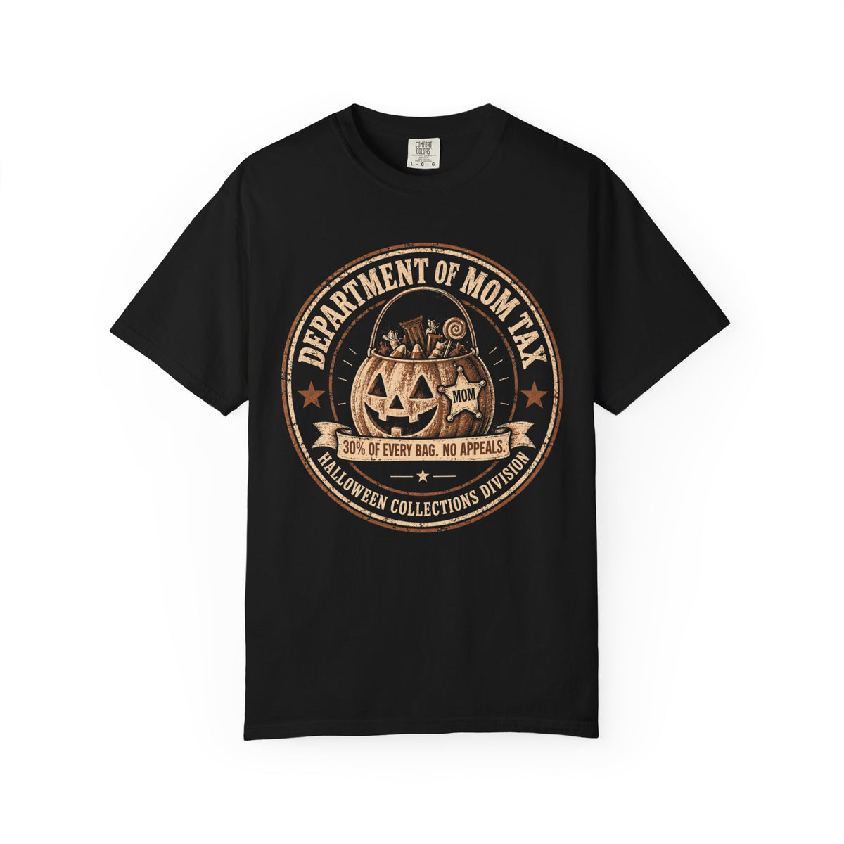 Department of Mom Tax | Funny Vintage Halloween Mom Oversized Tee