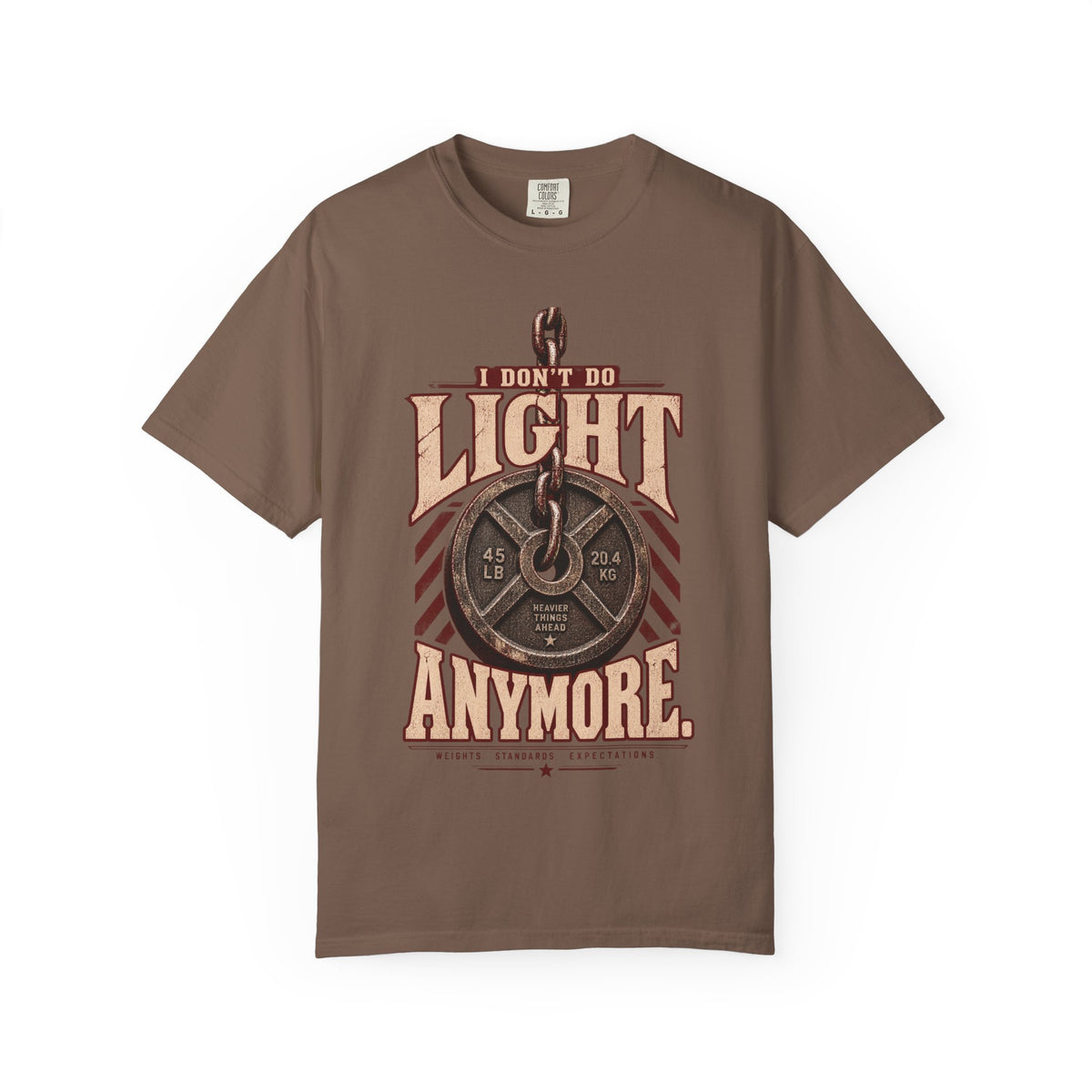 I Don't Do Light Anymore | Vintage Women's Oversized Strength Training Tee