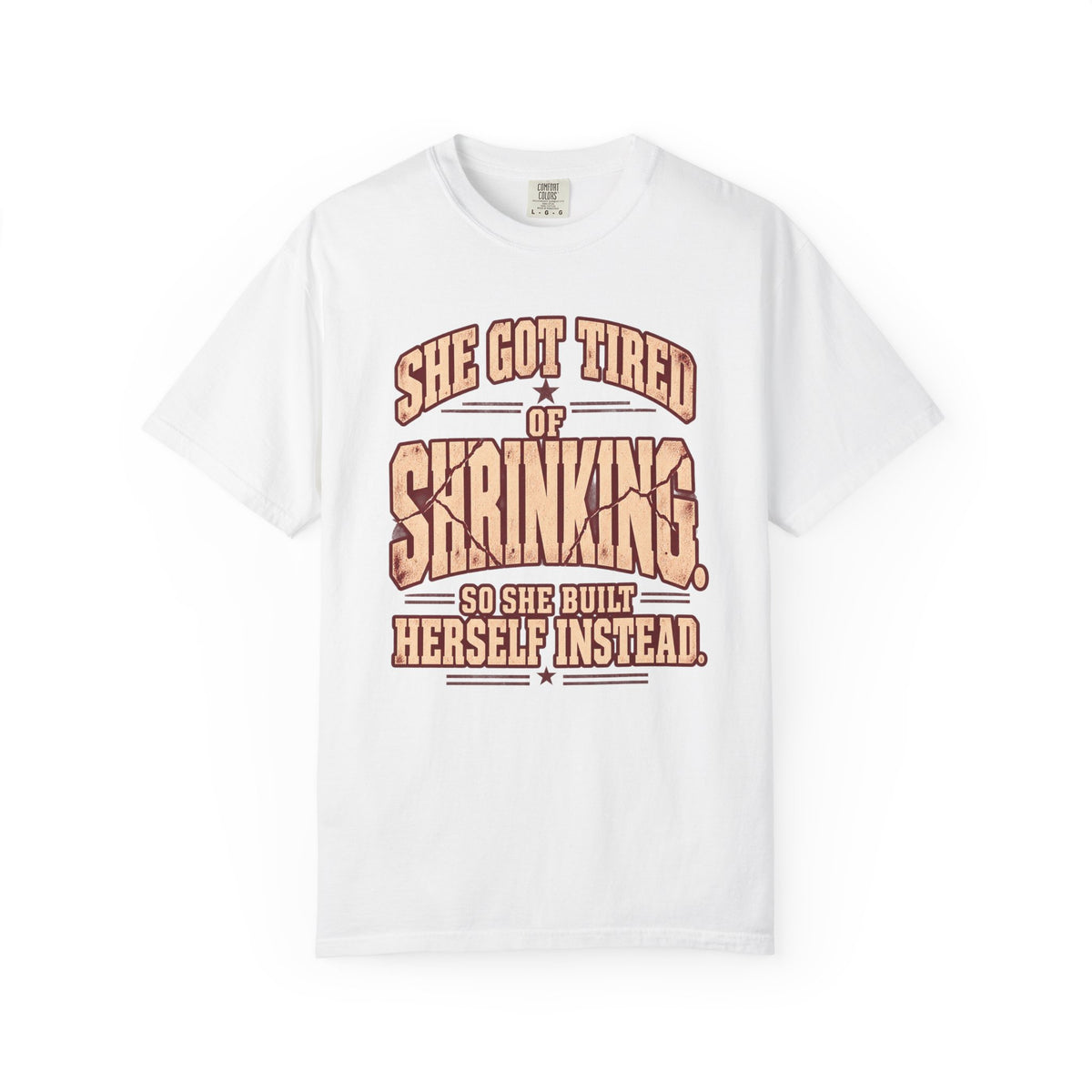 She Got Tired of Shrinking | Vintage Women's Oversized Strength Tee