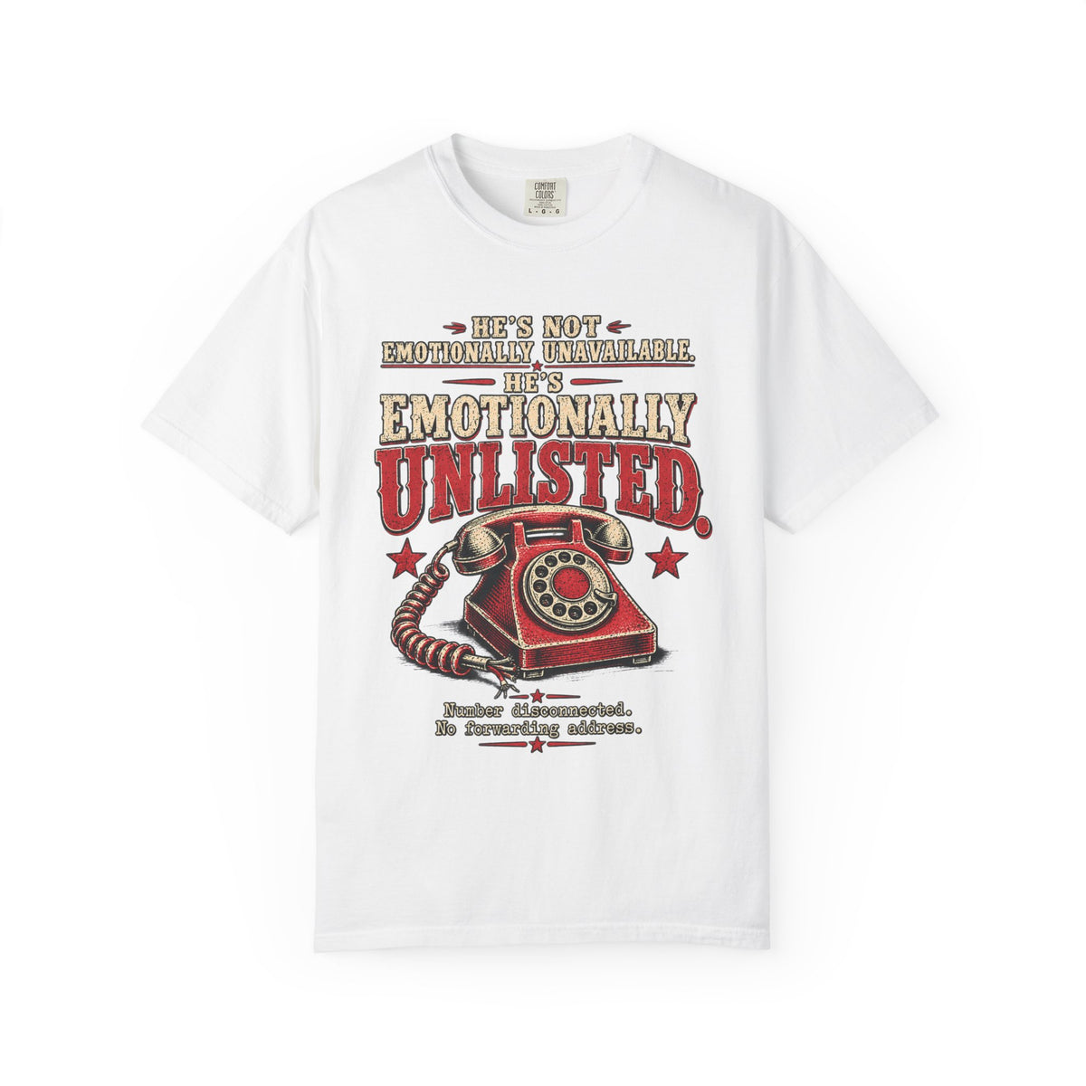 Emotionally Unlisted T-Shirt — Vintage Telephone Graphic Tee