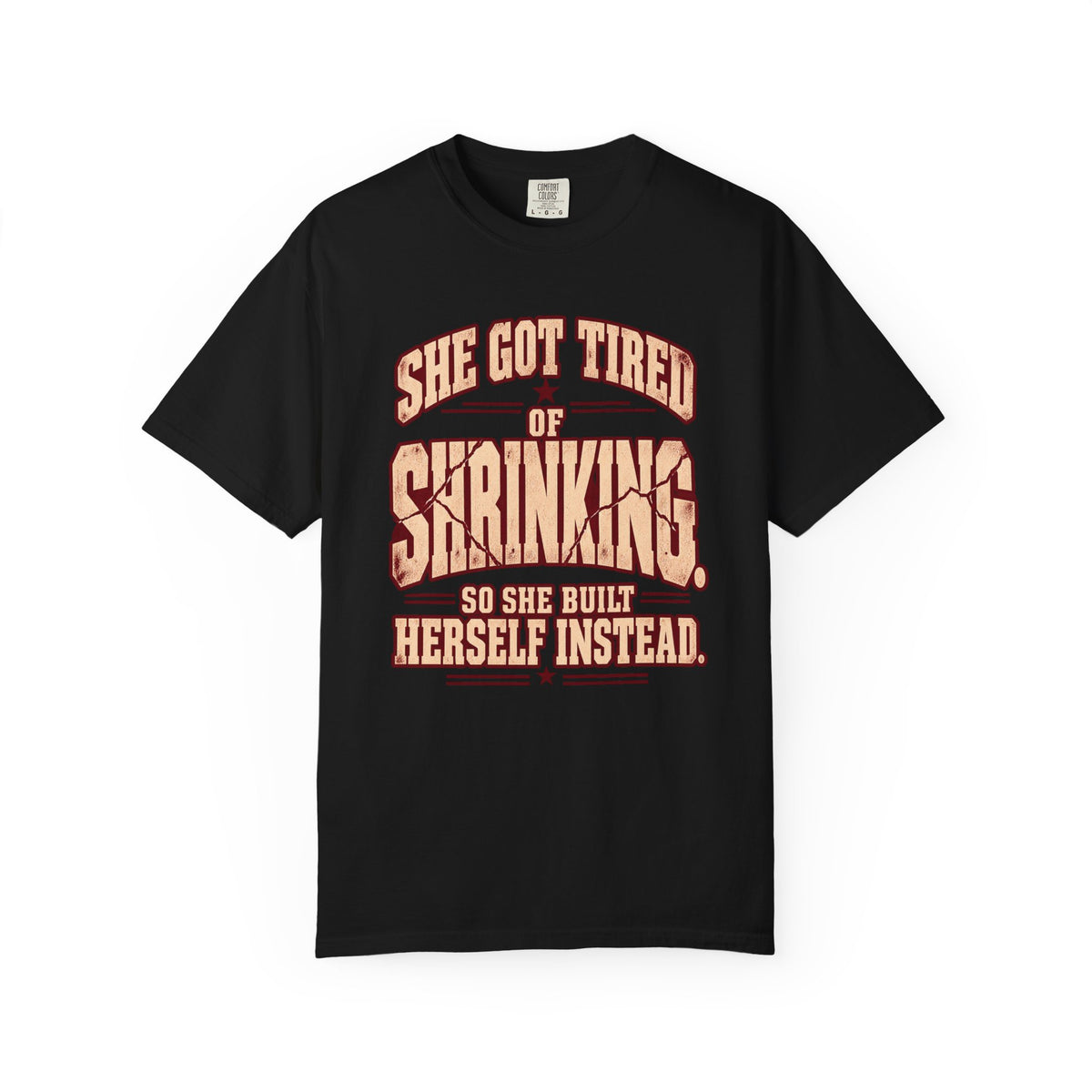 She Got Tired of Shrinking | Vintage Women's Oversized Strength Tee