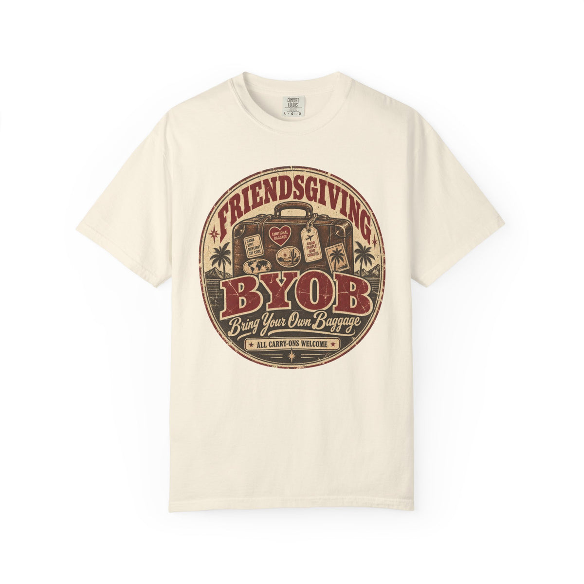 BYOB: Bring Your Own Baggage | Vintage Friendsgiving Oversized Tee