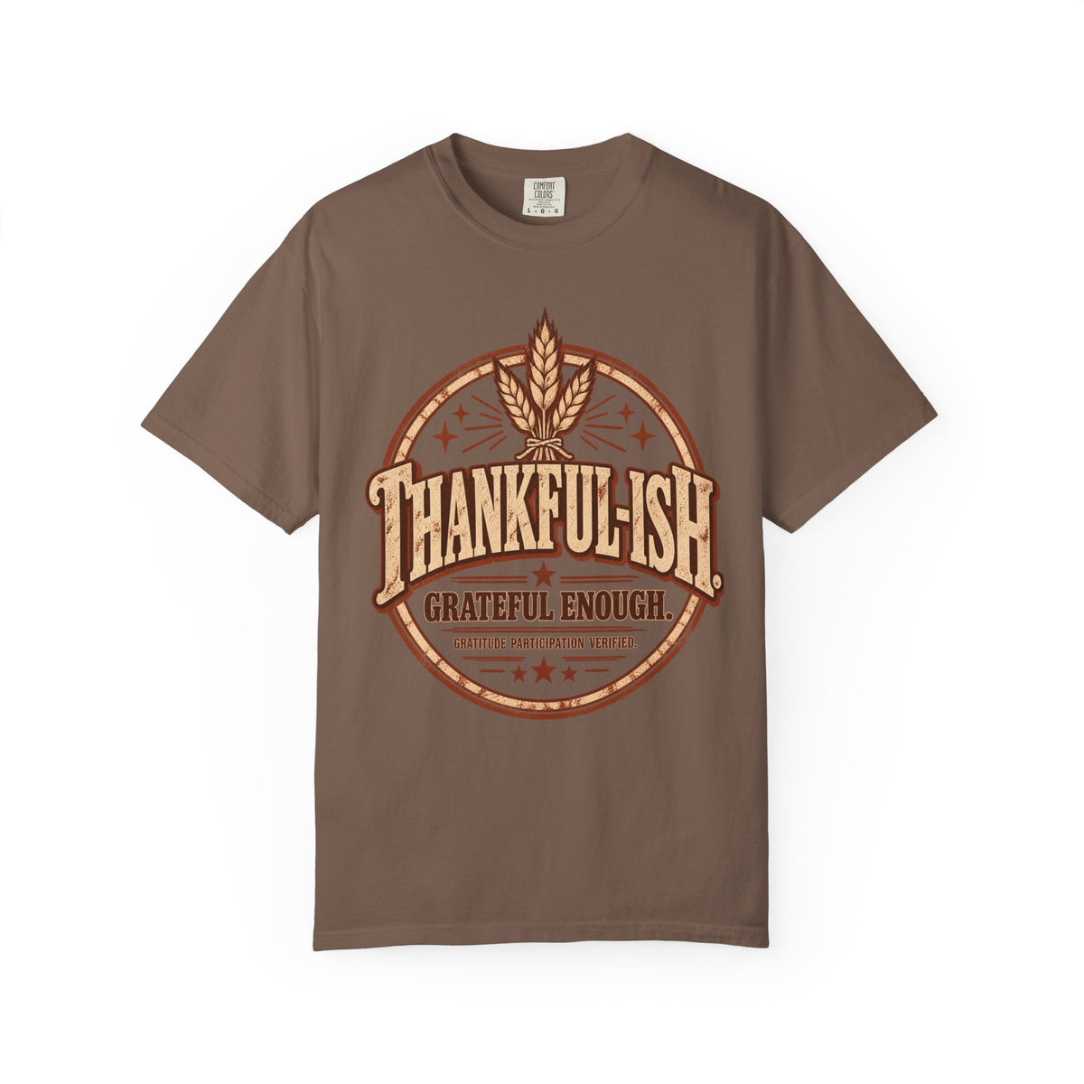 Thankful-ish. Grateful Enough. | Vintage Thanksgiving Oversized Tee