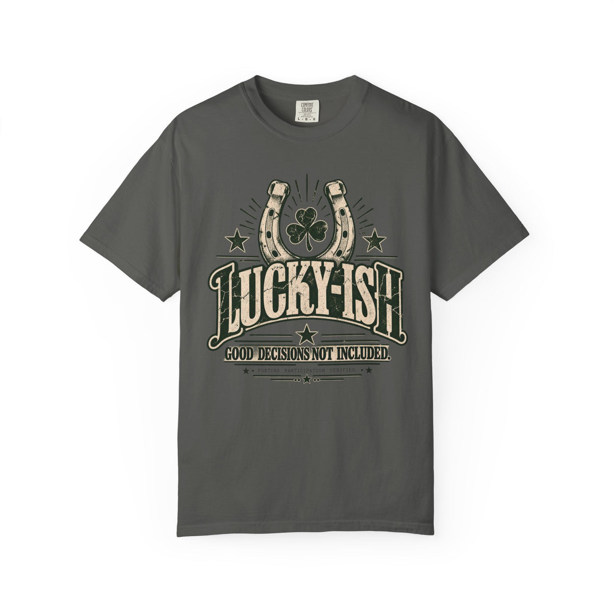 Lucky-ish. Good Decisions Not Included. | Vintage Oversized Tee