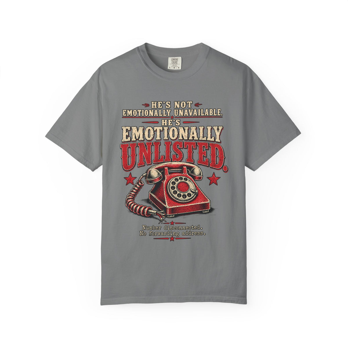 Emotionally Unlisted T-Shirt — Vintage Telephone Graphic Tee