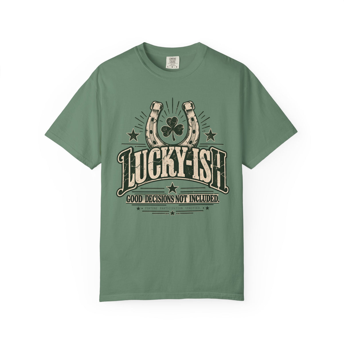 Lucky-ish. Good Decisions Not Included. | Vintage Oversized Tee