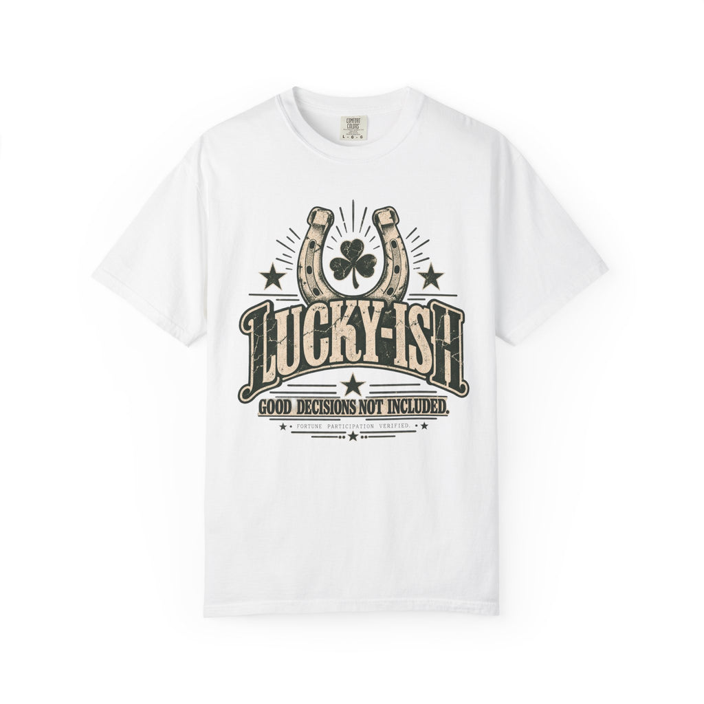 Lucky-ish. Good Decisions Not Included. | Vintage Oversized Tee