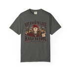 Western Skull & Roses T-Shirt — "Not Hard to Love, Hard to Fool" Graphic Tee