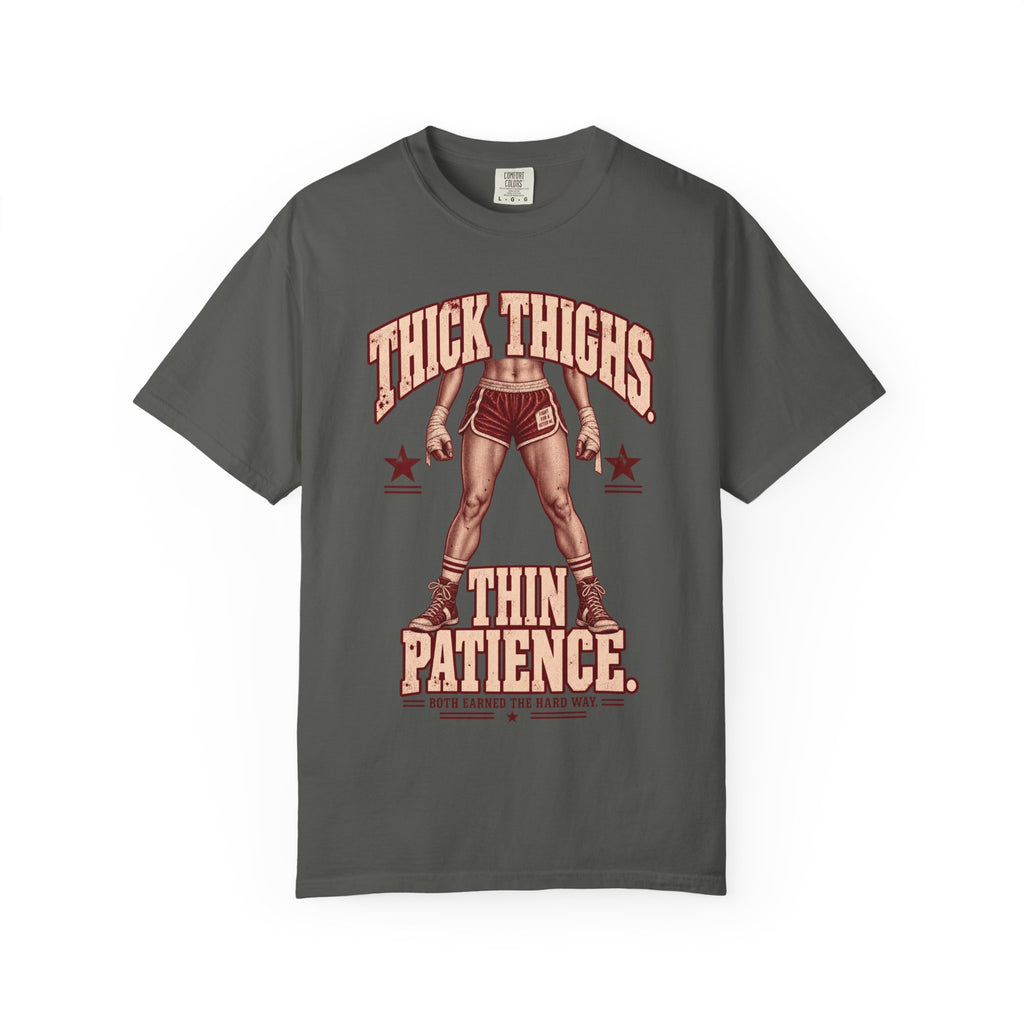 Thick Thighs Thin Patience | Vintage Women's Oversized Lifting Tee