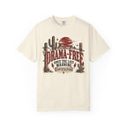 Drama-Free Western T-Shirt – “Drama Free Since the Last Warning” Desert Graphic