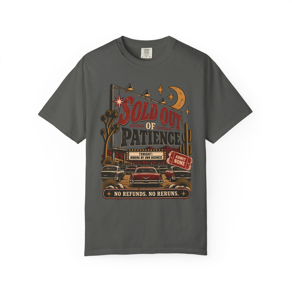 Sold Out of Patience | Vintage Drive-In Oversized Tee