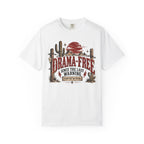 Drama-Free Western T-Shirt – “Drama Free Since the Last Warning” Desert Graphic