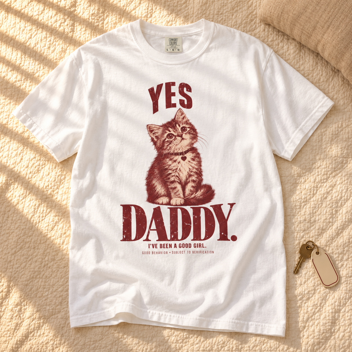 Yes Daddy - I've Been a Good Girl Vintage Kitten Tee